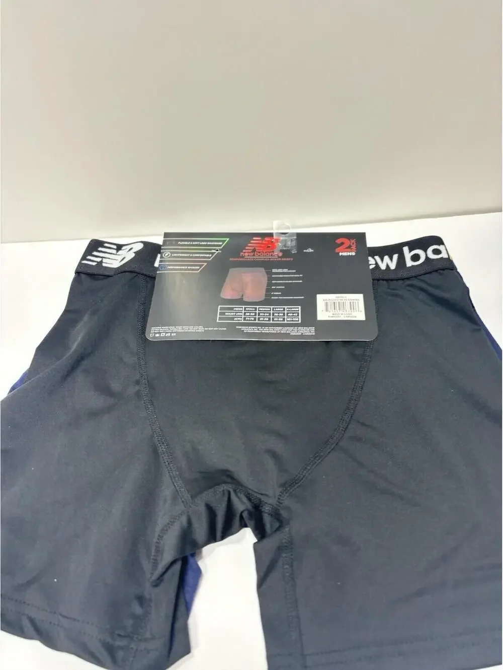 Mens New Balance Boxers Briefs 2 Pack Performance Complex Waistband, Small New